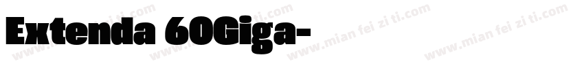 Extenda 60Giga字体转换